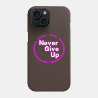 Quote neon light Phone Case