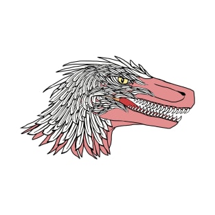 Feathered Raptor Head T-Shirt