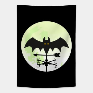 Bat Moon Weathervane Tapestry