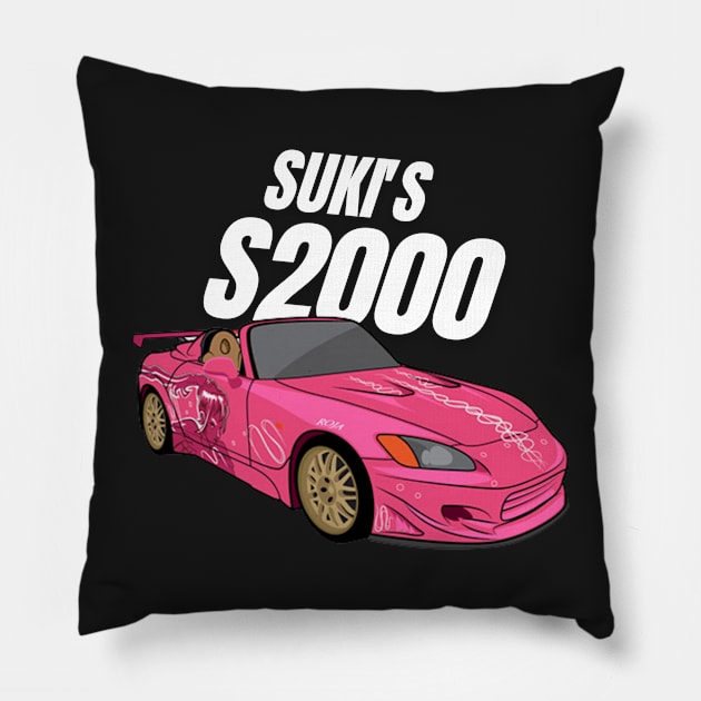 Suki's S2000 { fast and furious } Pillow by MOTOSHIFT