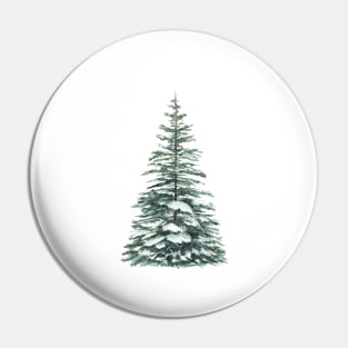 Winter tree painting Pin