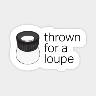 Thrown for a Loupe (Loop) Funny Photography Pun Magnet