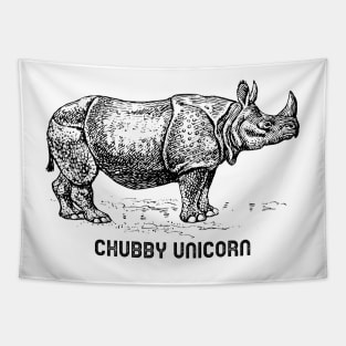 Chubby Unicorn Tapestry