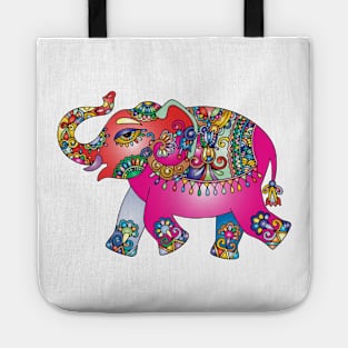 Colorful Elephant Tote