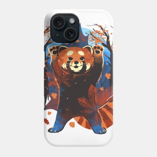 Red Panda in autumn Phone Case