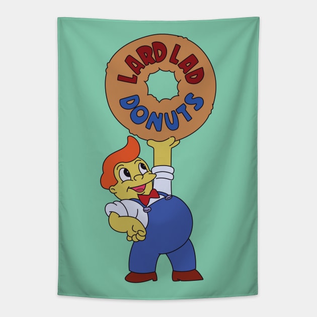 Lard Lad Logo Tapestry by saintpetty