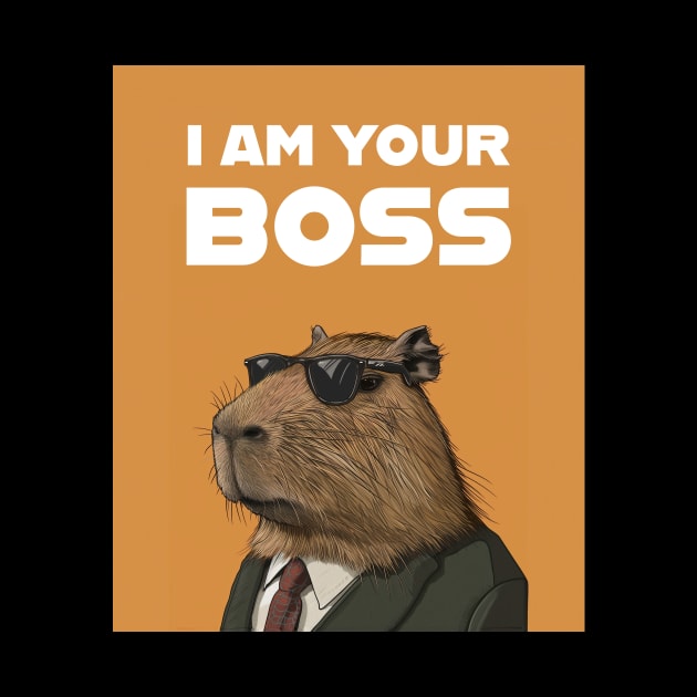 Capybara I am your Boss by Visual Arts Oasis