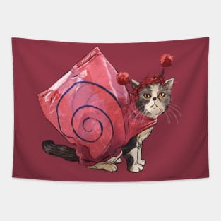 Snail Cat Tapestry