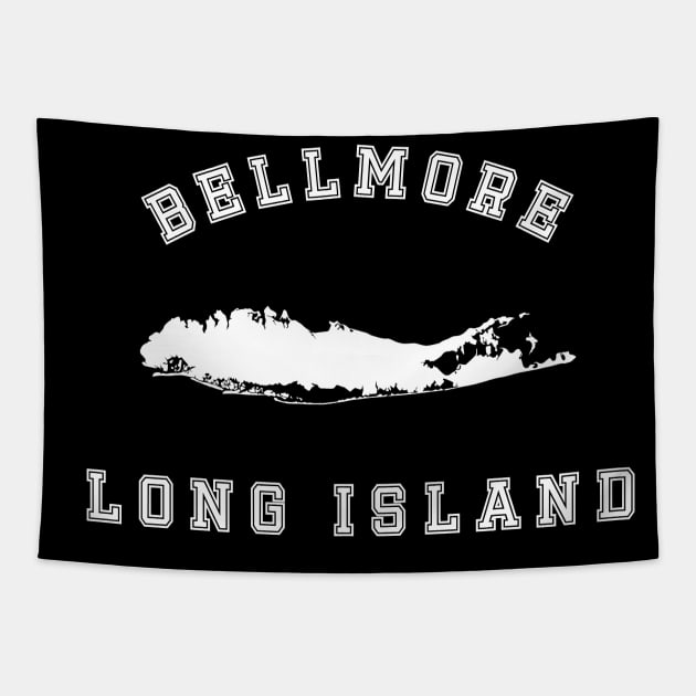 Bellmore Long Island (Dark Colors) Tapestry by Proud Town Tees