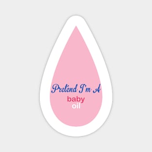 Baby Oil Lazy Costume Funny Bottle for Halloween Magnet