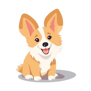 Cartoon Corgi T-Shirt