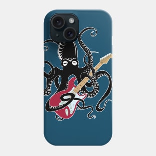 kraken octopus with strat electric guitar Phone Case