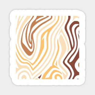 Spiral Pattern Brown Gradation Abstract Design Magnet