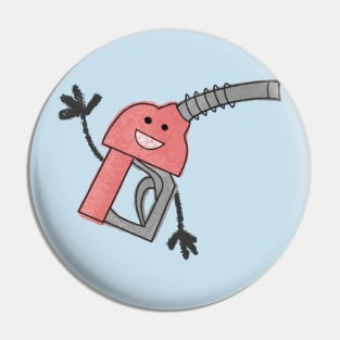 Retro Gas Cartoon Pin