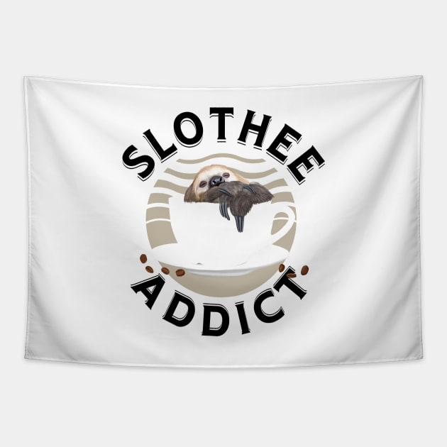Sloth Lover - Coffee Pun Tapestry by Suneldesigns