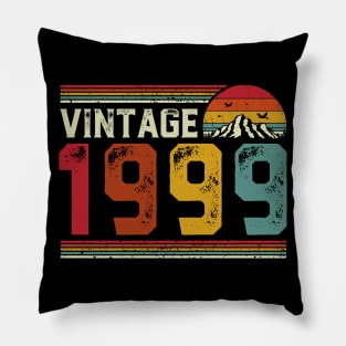 Vintage 1999 Birthday Gift Retro Style Pillow