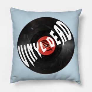 Vinyl ain't dead vintage records retro grunge Pillow