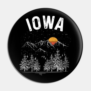 Vintage Retro Iowa State Pin