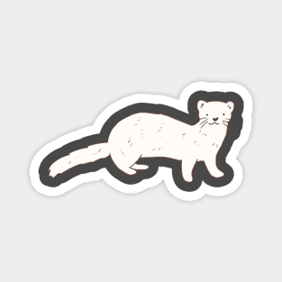 ferret illustration Magnet