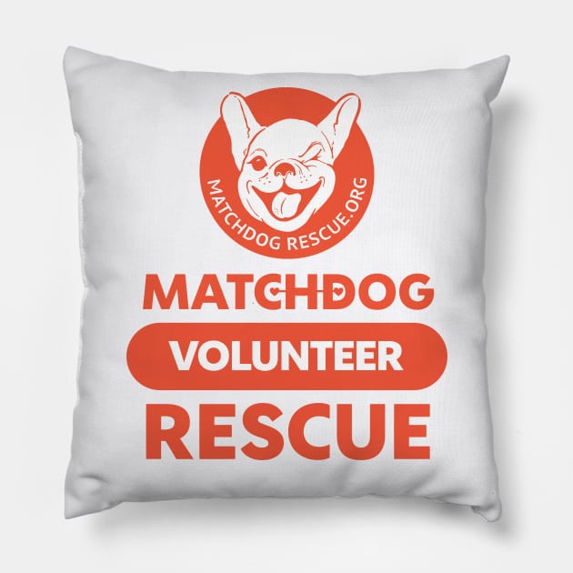 MDR Volunteer Orange Pillow by matchdogrescue