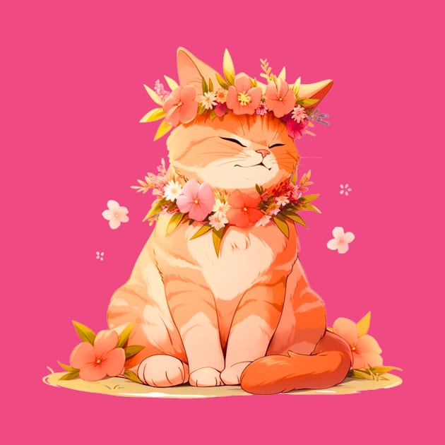 King of flowers Meow by Thoru.Art