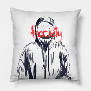 Mr. Robot quick art grunge Pillow