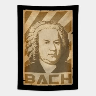 Johann Sebastin Bach Retro Propaganda Tapestry