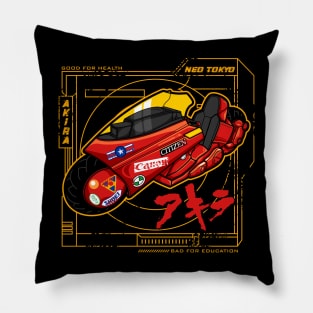 neo tokyo bike Pillow