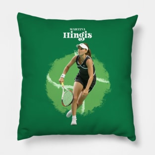 Martina Hingis cartoon Pillow