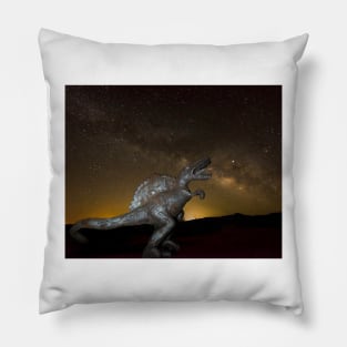 Dinosaur Eating A Milky Way Pillow