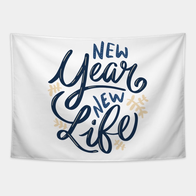 Happy New Year New Life Tapestry by MajorCompany