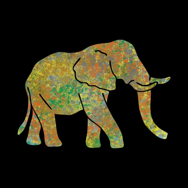 Cool Elephant Colorful Tribal T-shirt by thefriendlyone