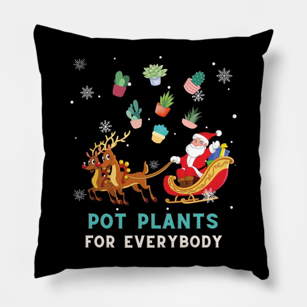 Pot Plants For Everybody Pillow by sarahwainwright