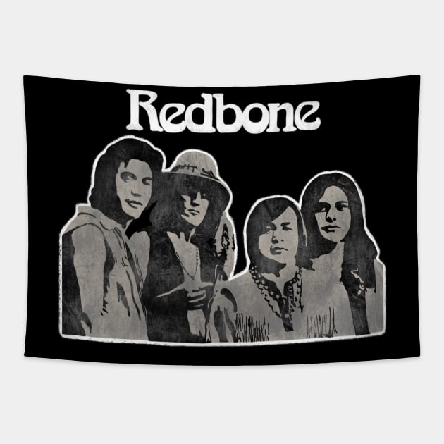 Redbone Band Vintage Tapestry by Mavioso Pattern