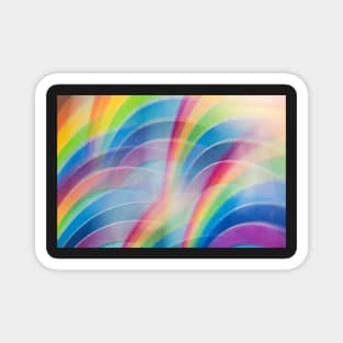 Rainbow Abstract no.3100 Magnet