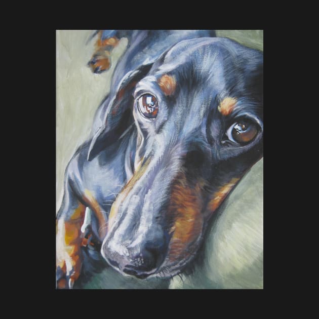 Dachshund Fine Art Painting by LASHEPARD