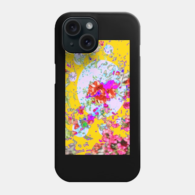 Abstract Psychedelic Flower Pattern Phone Case by Michelle Le Grand