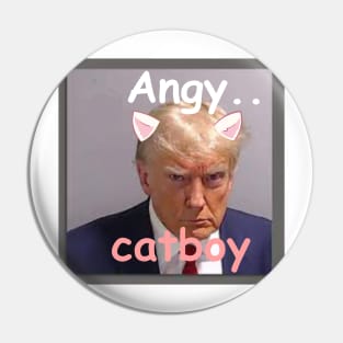 trump mug shot meme funny tiktok viral catboy cringe Pin