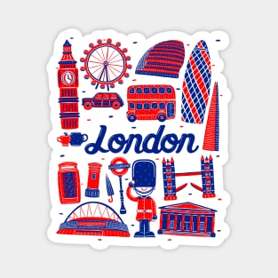 London Cityscape Landmark Magnet