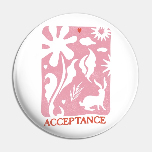 Boho Pink Acceptance Pin by Annelie