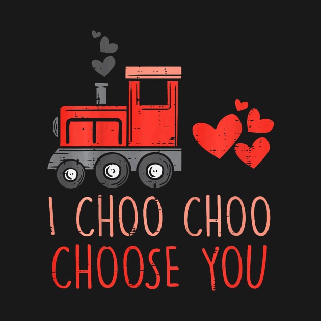 Kids I Choo Choo Choose You Valentines Day Train Toddler Boys by jadolomadolo