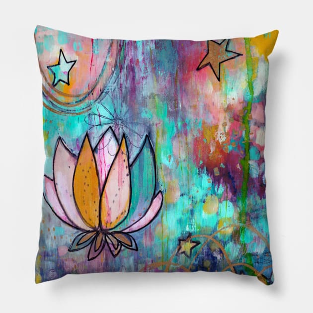 Wild Lotus Pillow by gaea