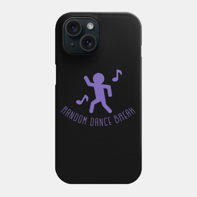 Random Dance Break Purple Phone Case by Inner Aphrodite