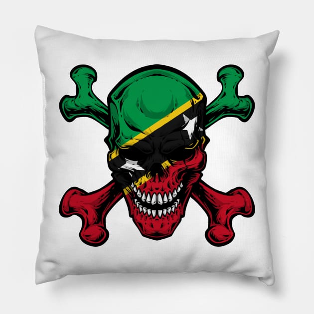 saint kitts Pillow by mamabirds