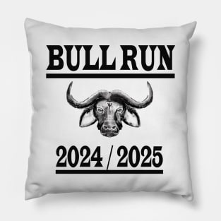 Bull Run Crypto Currency Bitcoin Pillow