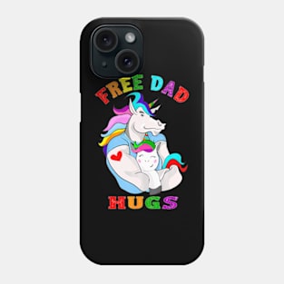 Free Dad Hugs LGBT Gay Pride Phone Case
