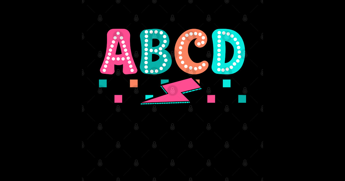 (ABCD) Learning Rocks - Learning - Sticker | TeePublic