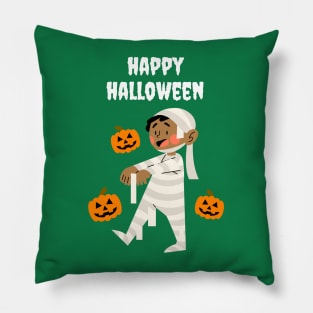 halloween zombie kid Pillow