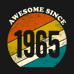 Awesome since 1965 vintage birth year gift T-Shirt