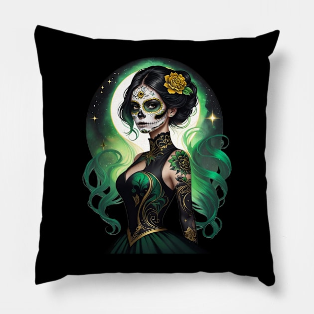 Emerald Weaver Pillow by Absinthe Society 